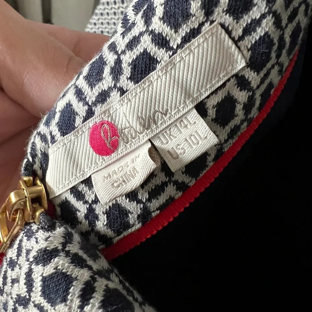 Boden Bessie Jacquard Dress Blue 10L - Picture 4 of 5